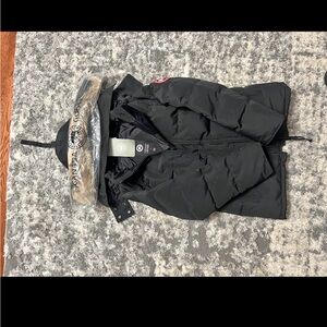 Canada Goose Black Jacket with Fur Trim